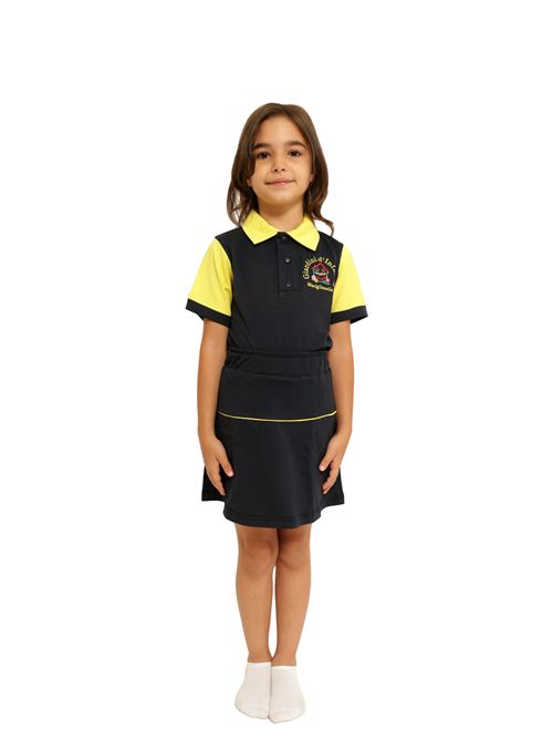 POLO MEZZA MANICA IL CAPITANO SCUOLA | A15320 15320BLU/GIALLO